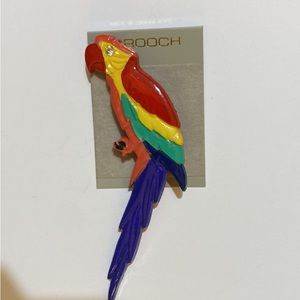 Colorful lucite parrot